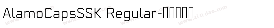 AlamoCapsSSK Regular字体转换